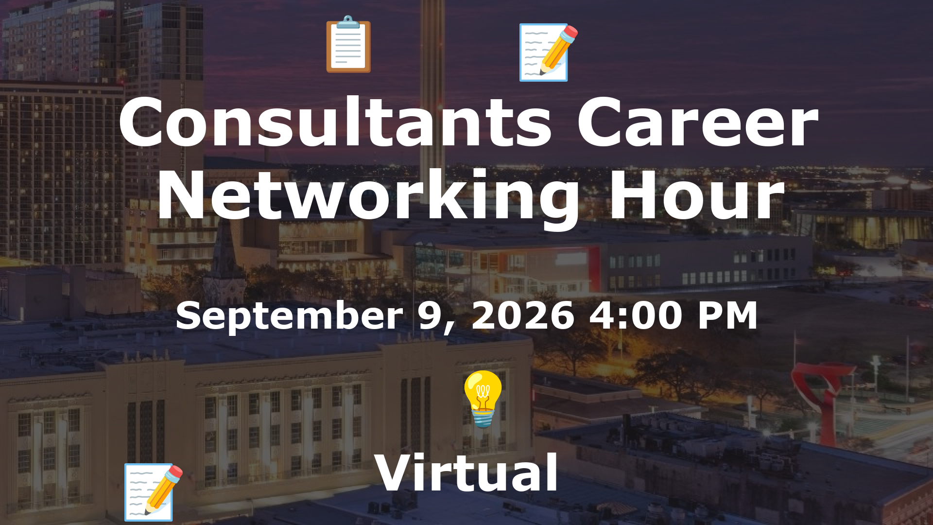Consultants Career Networking Hour event image